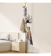 BeBecome Coat Rack, Telescopic Free-Standing Clothes rack for Hanging Clothes, 70" - 125" Adjusta...