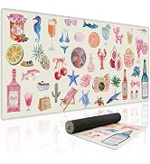 Baziabbo Desk Mat,XXL Extended Large Mouse Pad,Gaming Mousepad with Stitched Edge,Non-Slip Rubber...
