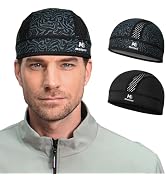 MELASA Microfleece Skull Cap Helmet Liner, Breathable Cycling Cap, Sweat Motorcycle Helmet Hard H...
