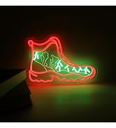 ASONGLIFE Shoe Hiking Neon Sign for Wall Decor, Sneaker Shoes Led Signs for Bedroom, Man Cave, Ho...