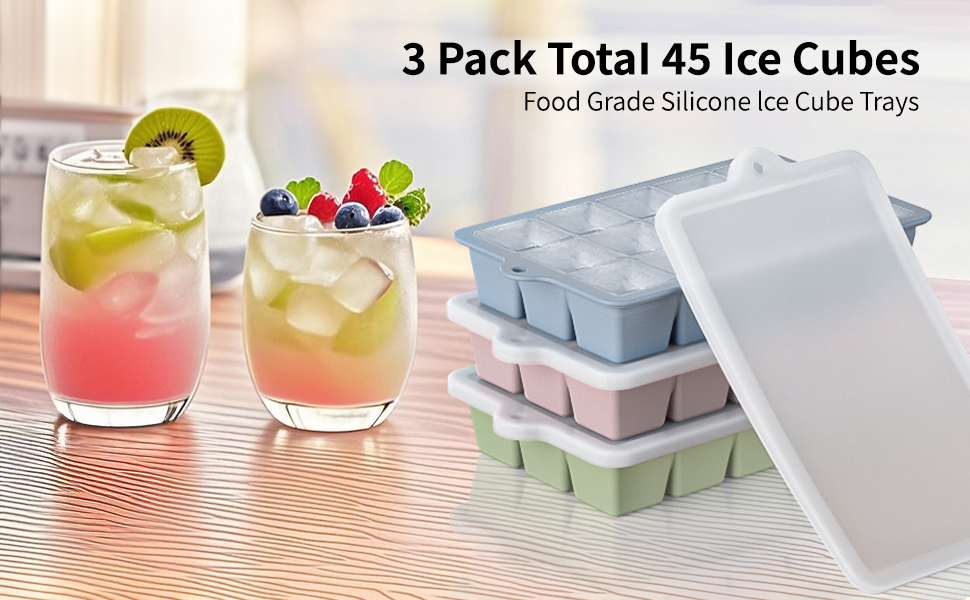 Food Grade Silicone Ice Cube Trys
