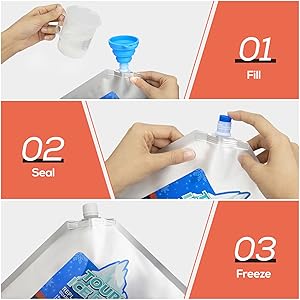 TOURIT Reusable Ice Packs for Coolers
