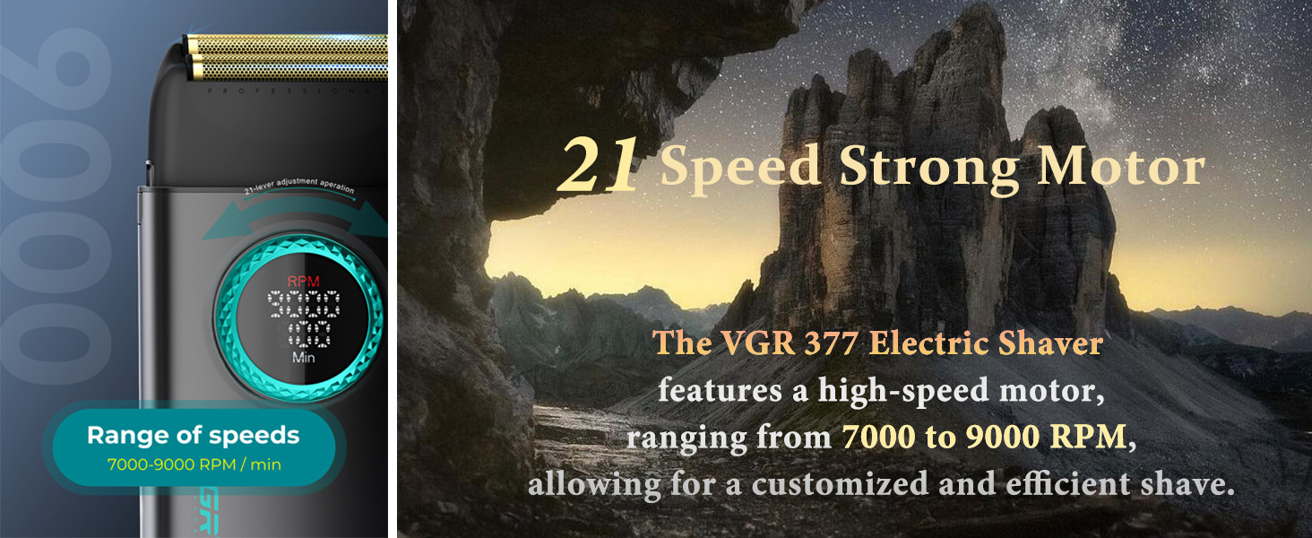 (7000-9000 RPM)21 speed strong motor