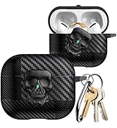Ephoou for AirPods Pro 3 Case (2025) with Skull Lock & Carabiner Keychain, Girls Boys Funny Cool ...