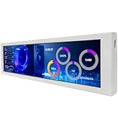 VSDISPLAY 9.16 Inch PC Case LCD Screen with Theme Editor 1920x462 IPS Stretched Bar Display for M...