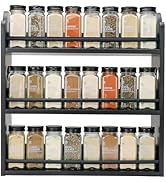 Thalomely 3 Tier Bamboo Spice Rack, Spice Rack Organizer, Seasoning Jars Rack Shelf Spice Organiz...