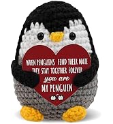 Handmade Crochet Penguin Plush You are My Penguin Gifts – Mothers Day Wife Gifts for Penguin Love...