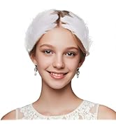 HFZRZFH White Feather Headpiece and Swan Headpiece, Elegant Faux Plume Ballet Costume Accessories...