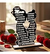 Mom Gift from Daughter Acrylic Plaque – Mother Daughter Gift, Mothers Day Gifts for Mom, Best Pre...