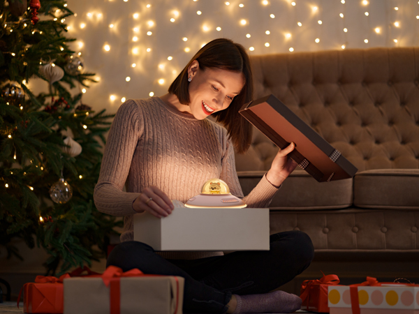 Bluetooth Speaker for Pink Room Decor, Bluetooth 5.4, USB Disk&AUX&TF-Card Input