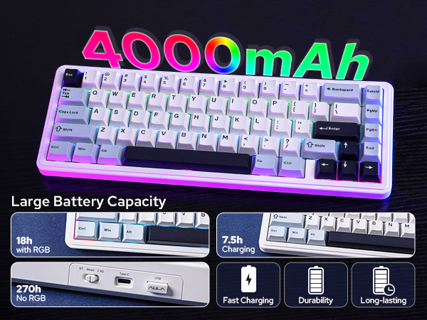 white gaming keyboard