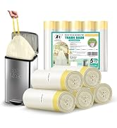 Foyer Nuage 30L 50 Counts Bin Bags with Drawstring, 70 x 55 cm Thick Plastic Bin Liners for Bedro...