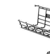 2 Pack DELAMU Under Desk Cable Management Tray, Large Metal Cord Organizer, Office & Home Cord Wi...