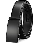 CHAOREN Leather Ratchet Belt for men 1 3/8" for Dress Pants - Micro Adjustable Belt Fit Everywhere