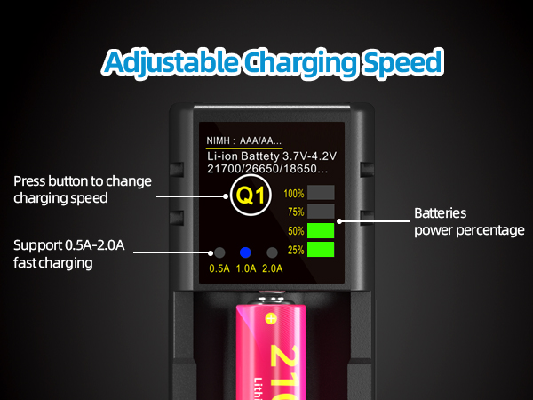 aa aaa li ion battery charger