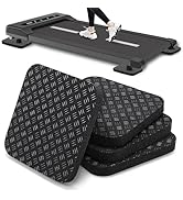 TOBWOLF 4PCS Anti-Slip Treadmill Mats, 10MM Thick High Density Walking Pad Mat, 4" X 4" Anti Vibr...