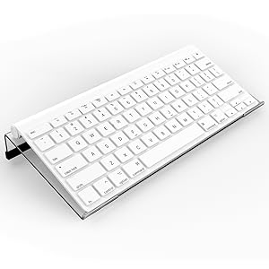 mini size acrylic typing keyboard stand for short wireless flat compact computer keyboard