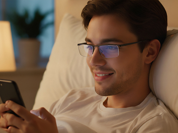 Wear electronic devices while reading before bedtime