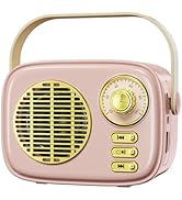 vxllenmes Retro Bluetooth Speaker, Vintage Decor,Best Birthday Gifts Ideas for Women Teenage, Sup...