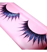 Goege Shiny Long and Thick Exaggerated False Eyelashes Extension for Women Girls Cosplay Fancy Ba...