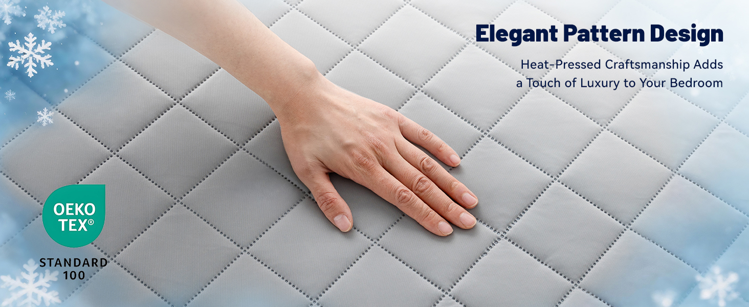 Cooling Mattress Pad for Hot Sleepers Noiseless Mattress Protector Bed Cooling Pad