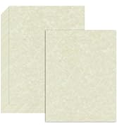 120 Sheets Parchment Paper, 8.5 x11" Certificate Paper, 100 GSM Resume Paper, Double-Sided Statio...