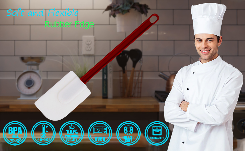 Silicone Rubber Spatula Commercial Spatula Heat Resistant Silicone Spatula