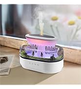 HIROGA Rain Diffuser 250ML Essential Oil Diffuser, Cloud Humidifier Rain Water Drip Humidifier wi...