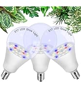ALIDE E17 Intermediate Base Plant Grow Light Bulbs for Indoor Plants, E17 Full Spectrum Sun Grow ...