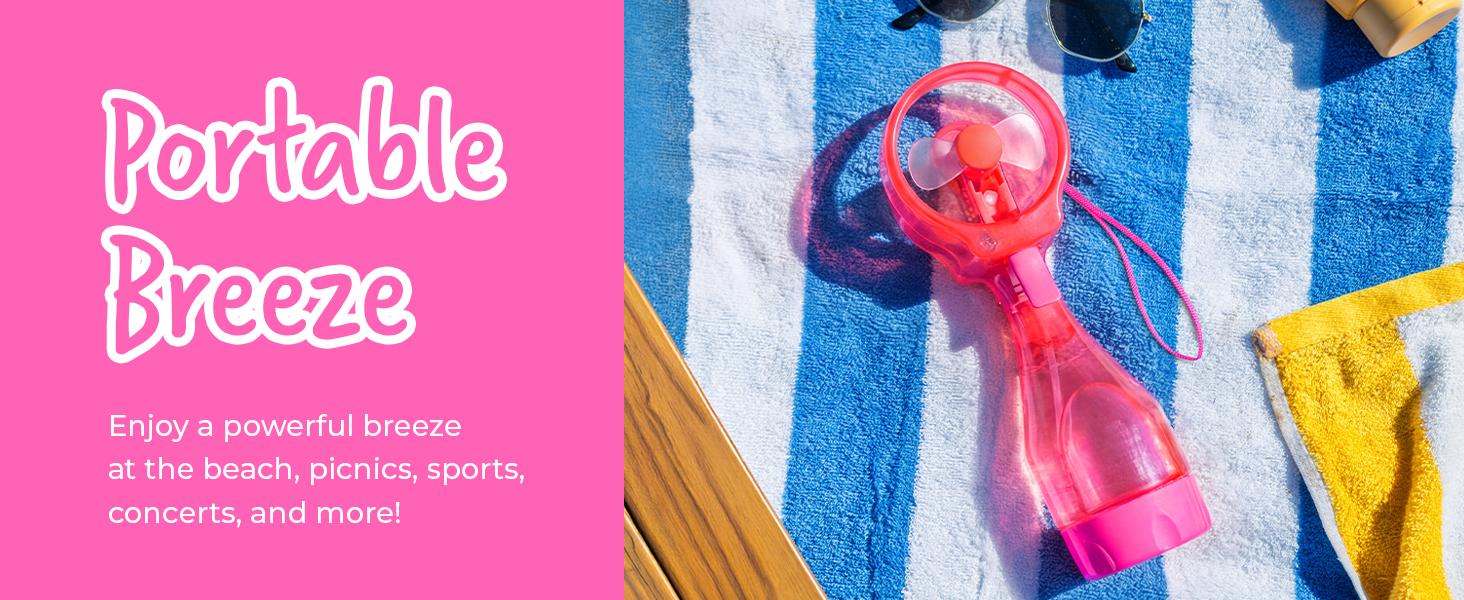 portable breeze mist fan