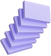 Index Cards 3x5 Inch, 300sheets, Flash Cards,Ruled Lined Purple Note Cards Paper For Studying, Sc...