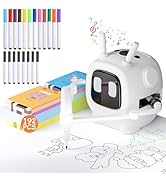 Drawing Robot for Kids: Interactive Educational Toy - Auto Drawing Machine with 192 Cards & 10 Pe...