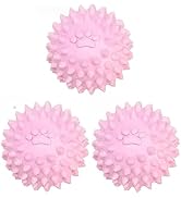 ydzqdxzz 3Pcs Dogs Spiky TPR Ball No Squeak Chew Toy Long Lasting for Aggressive Chewers Dog Pupp...