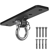 Dolibest Ceiling Mount Swing Hanger Heavy Duty Swing Set Hook for Porch Swing Hammock Chair Yoga ...