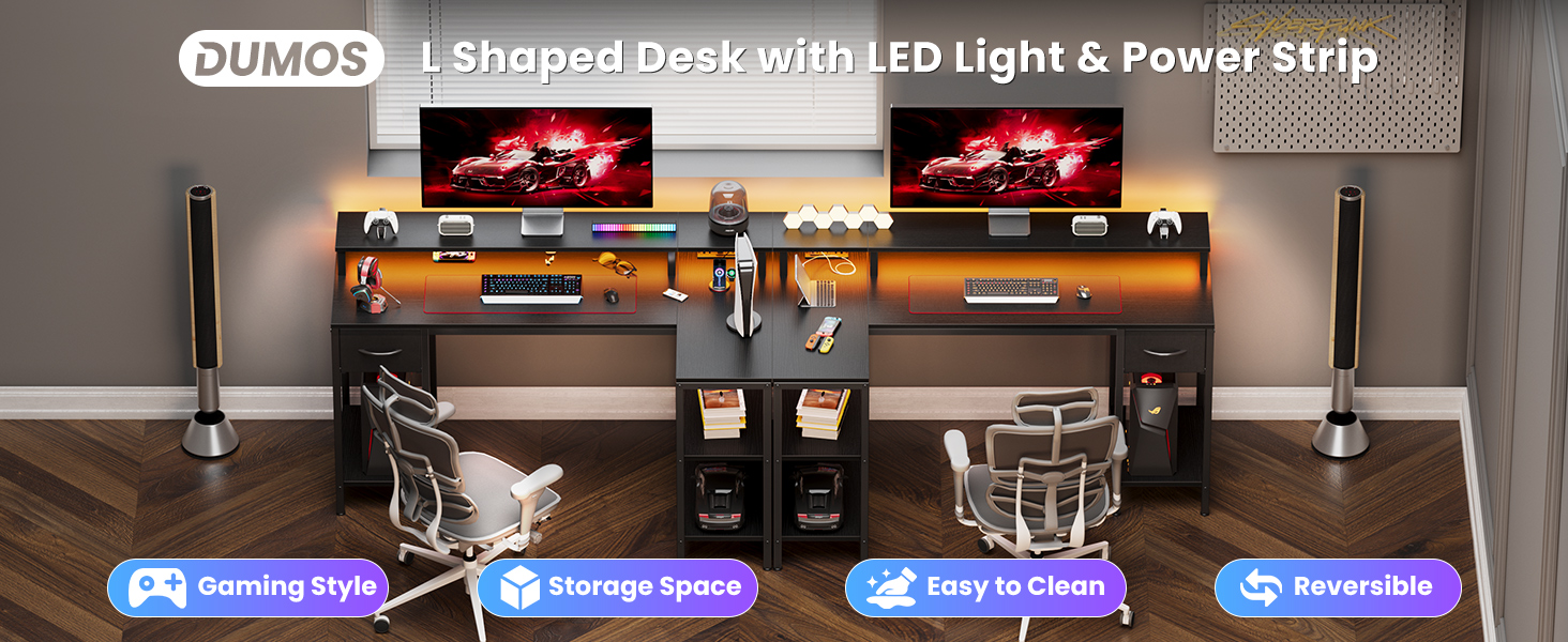 l shaped gaming desk