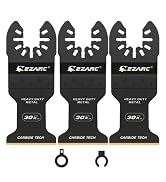 EZARC Carbide Oscillating Saw Blades, Multitool Blades Quick Release for Hard Material, Hardened ...