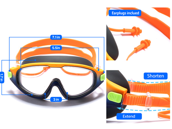 black kids goggles