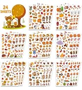 Fall Stickers for Kids, Thanksgiving Stickers,Autumn Sticker for Crafts | Thanksgiving Sticker fo...