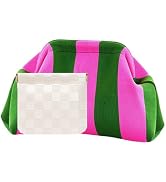 Vpoofree Clutch Purses for Women,Woven Crochet Bag&Cosmetic Bag Dumpling Striped Cloud Purse Even...