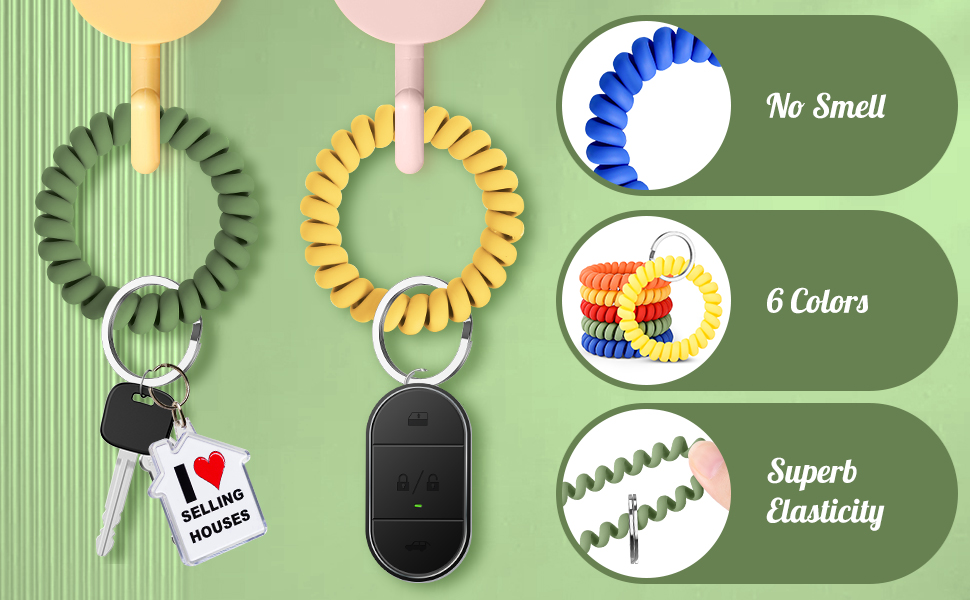 Stretchable Wristband Wristlet Keychain Wrist