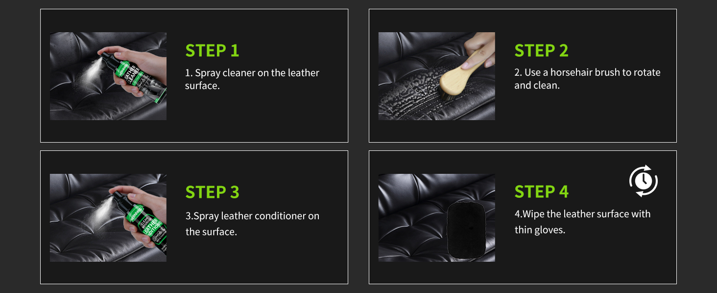 leather clerning