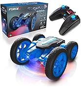 Force1 Tornado LED Remote Control Car for Kids - Double Sided Fast RC Car, 4WD Off-Road Stunt Car...