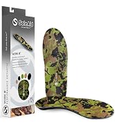 SoleAid Work III Performance Insoles - Anti-Fatigue Medium Flex Arch Support Comfort Orthotic Sho...