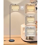 64" Modern Floor Lamp for Living Room Bedroom, Arc Floor Lamp with 3 Color Temperatures, Standing...