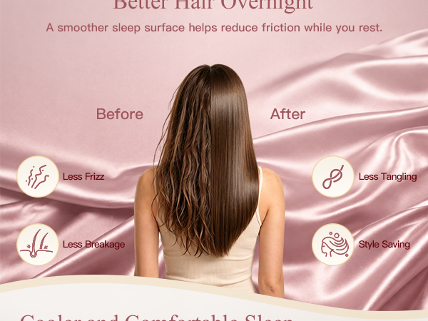 silk pillowcover for skin and hair