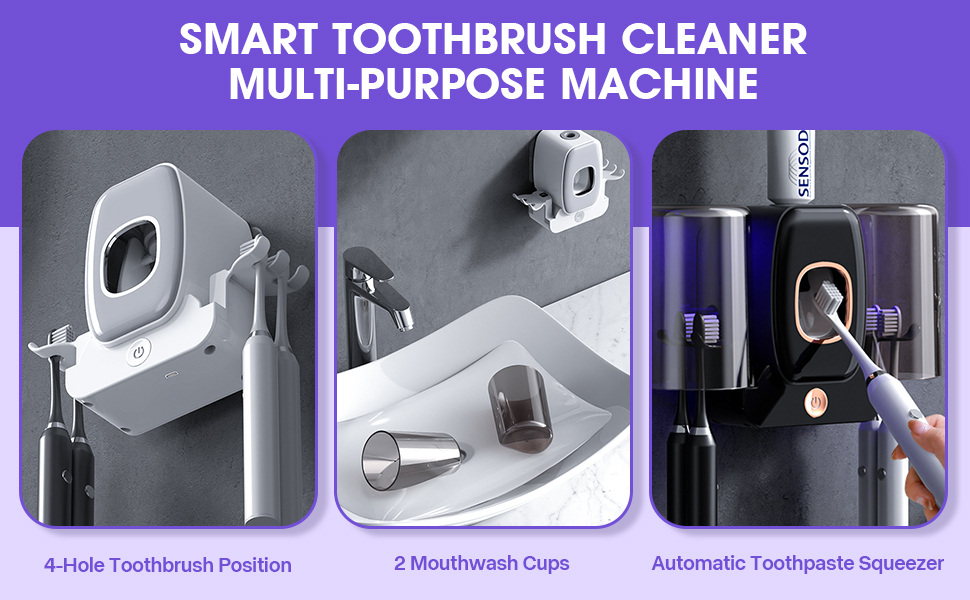 Rechargeable Wall Mounted Toothbrush Holder