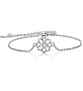 BriLove Gifts for Mom Women 925 Sterling Silver Endless Love Vintage Irish Celtic Knot Link Brace...