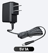 UL Listed 5V 1A 1000mA 6FT Power Supply Adapter, Horizontal Wall Plug, 5W 0.5A 0.8A AC/DC Switchi...