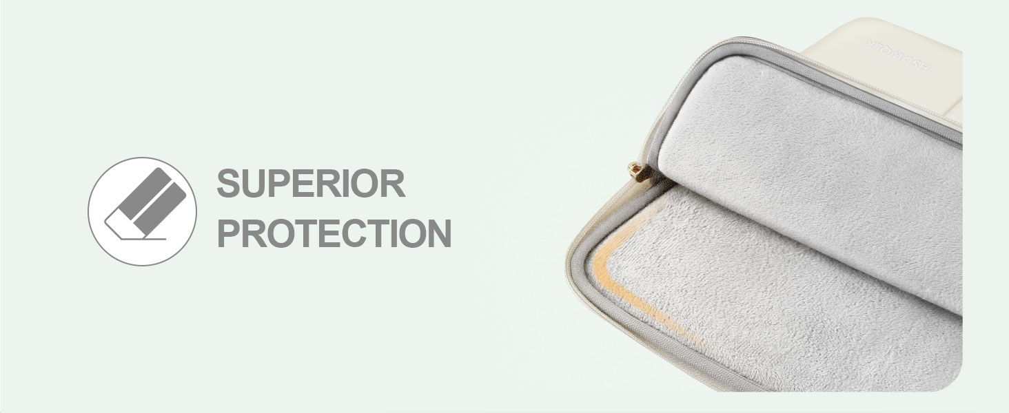 Puffy laptop case with strong protection