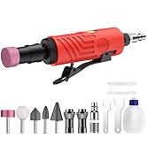 XUNTOP 25000Rpm Air Grinder with After-Exhaust,Straight Air Die Grinder with Empty Oil Bottle and...